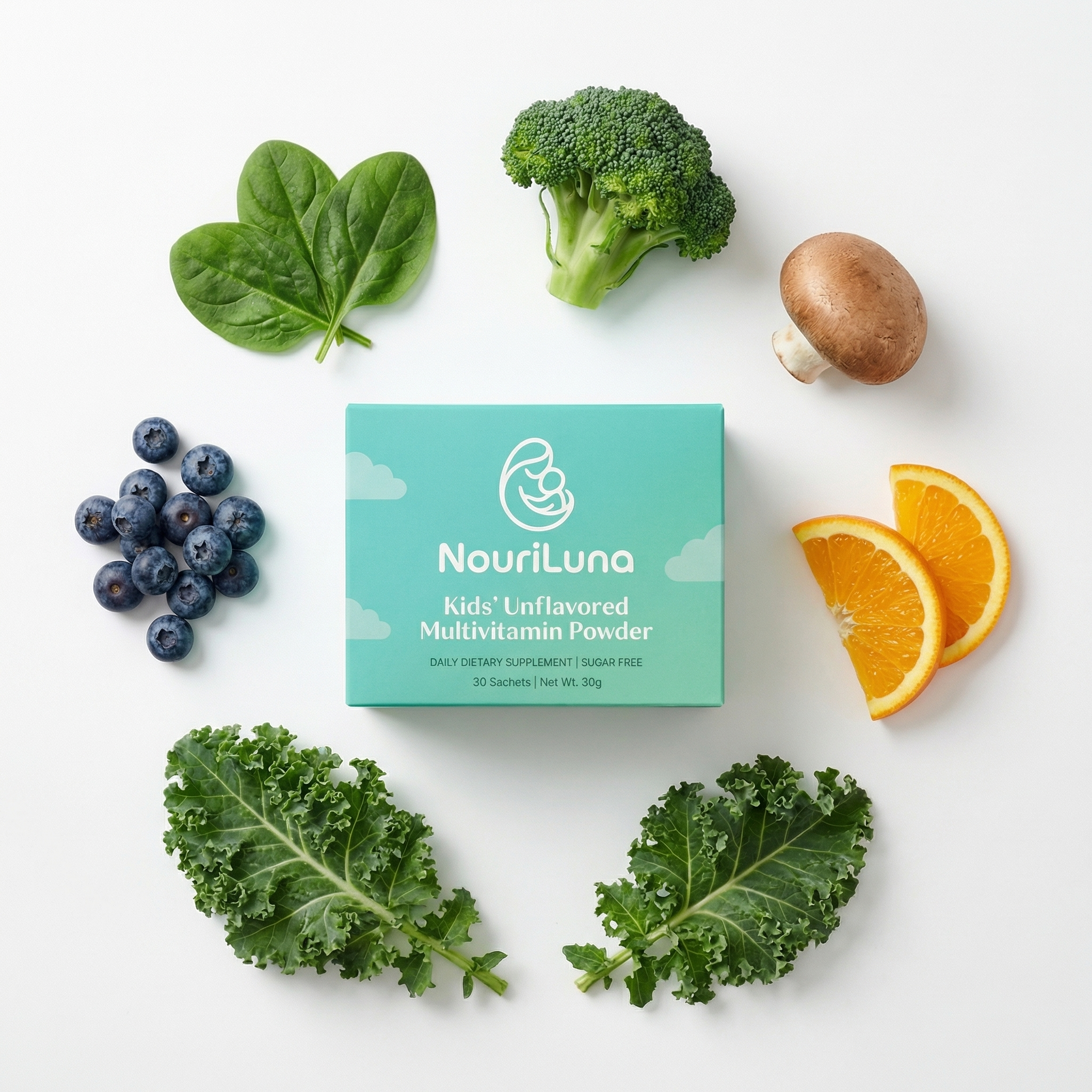 NouriLuna Essential Unflavored Multivitamin Powder