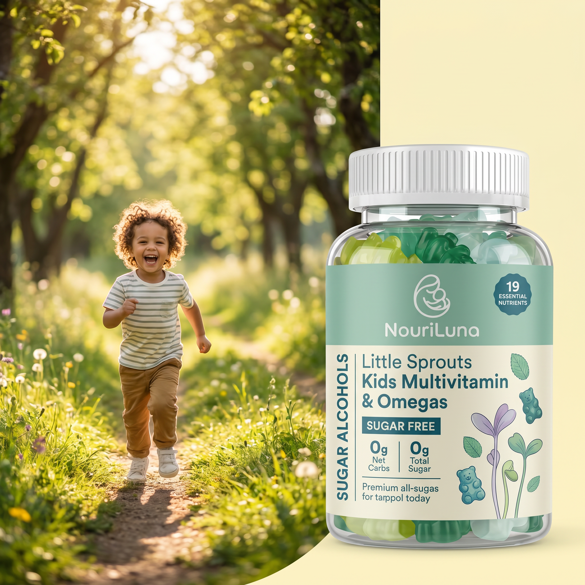 NouriLuna Little Sprouts Multivitamin Gummies