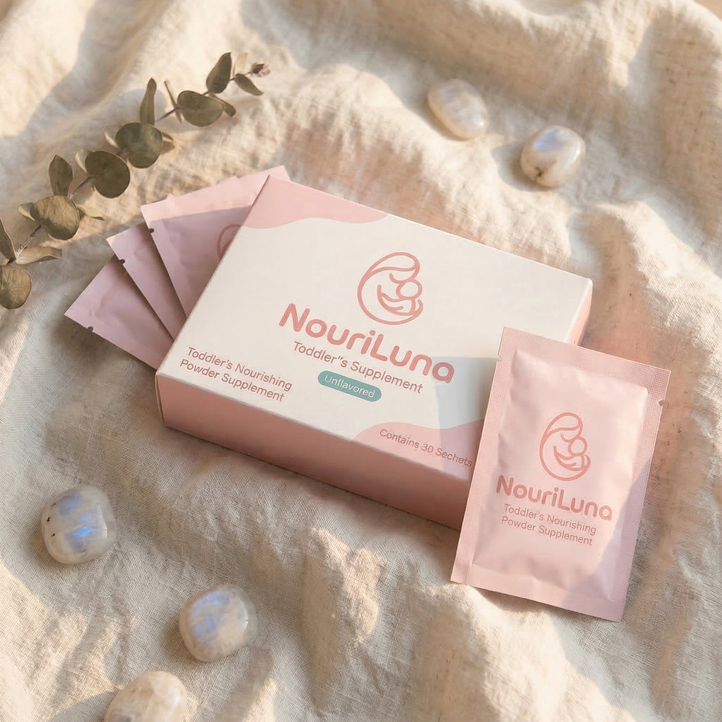 NouriLuna Toddlers' Essential Unflavored Multivitamin Powder