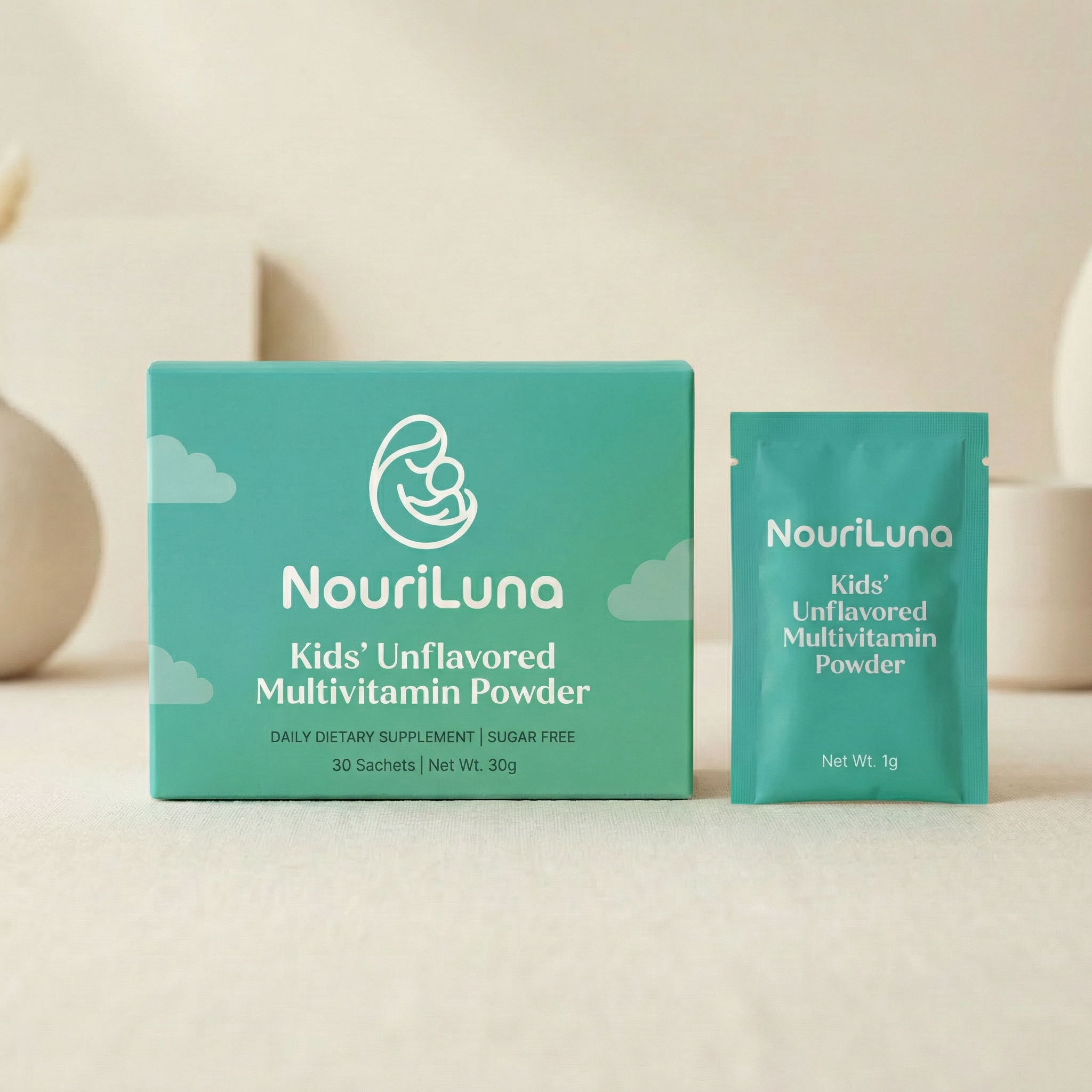 NouriLuna Essential Unflavored Multivitamin Powder