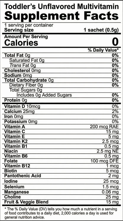 NouriLuna Essential Unflavored Multivitamin Powder