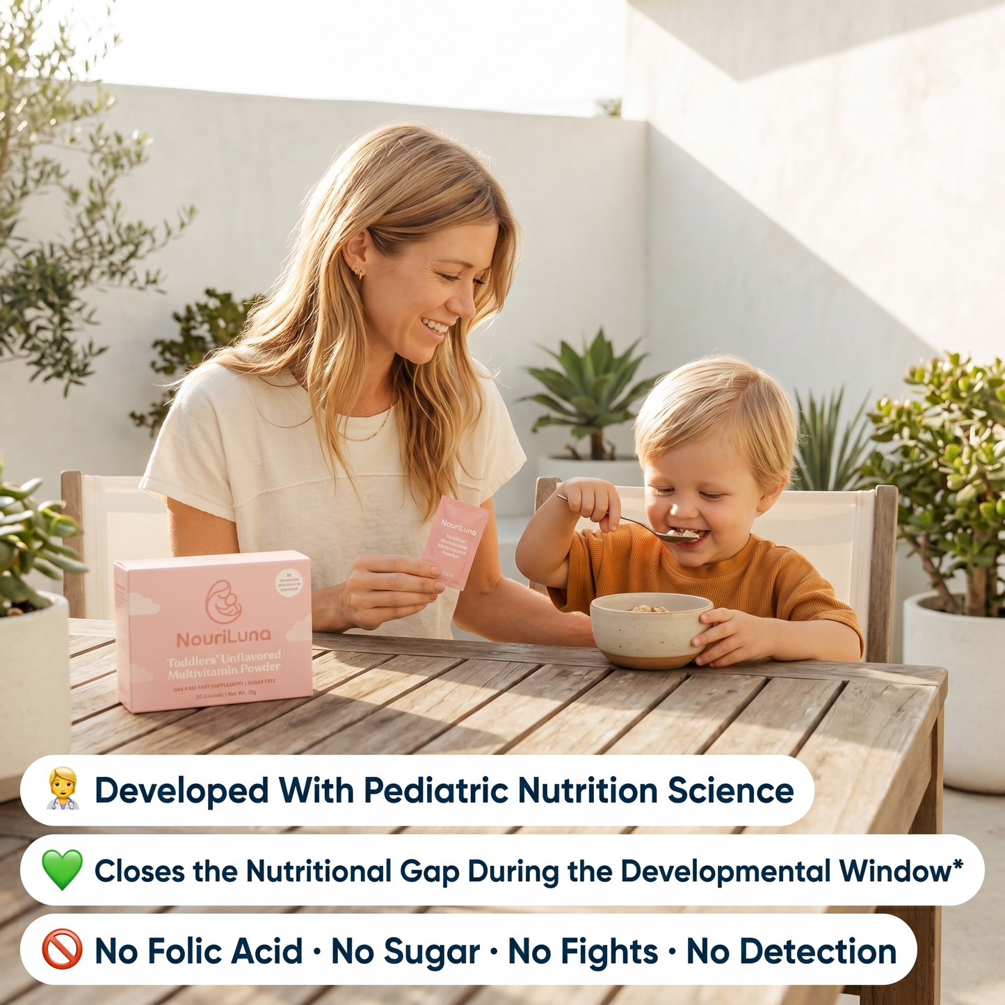 NouriLuna Essential Unflavored Multivitamin Powder