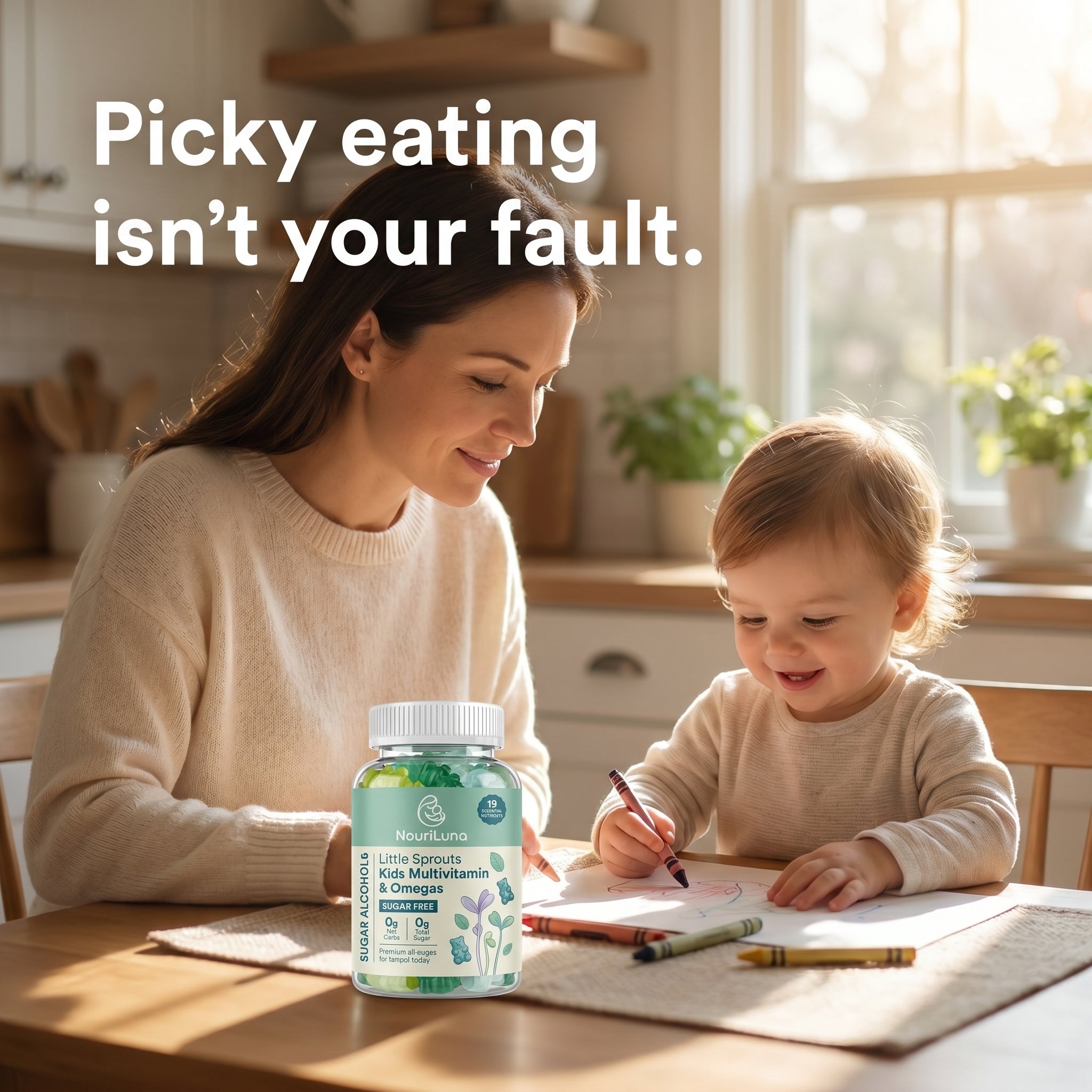 NouriLuna Little Sprouts Multivitamin Gummies